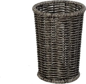 ΔΟΧΕΙΟ SYNTH. RATTAN ΓΚΡΙ 11Χ11Χ15ΕΚ (smA)