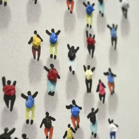 Καμβάς Home ESPRIT Ρητίνη πολυστερίνη Καμβάς 80 x 3,5 x 80 cm