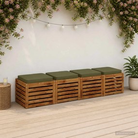vidaXL Μαξιλάρια καθιστικού 4 κομματιών VUGHT 4 pcs 100% Πολυεστέρας