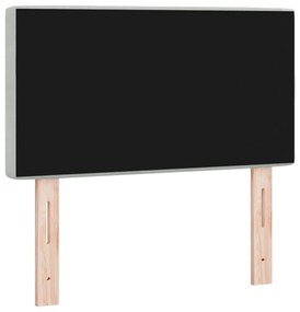 vidaXL Βελούδινο Κεφαλάρι Argyle Ανοιχτό γκρι 80 cm Βελούδο