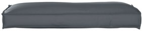 vidaXL Μαξιλάρι Παλέτας για πλάτη Ανθρακί 120x40x12 εκ. Ύφασμα Oxford