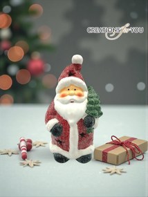 Κεραμικός Άγιος Βασίλης με Φως – Διακοσμητικό Χριστουγεννιάτικο