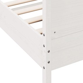 vidaXL Σκελετός Κρεβ. Χωρίς Στρώμα Λευκό 180x200 εκ Μασίφ Πεύκο