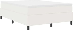 vidaXL Κρεβάτι με ελατήρια Κρέμα και Λευκό 160 x 200 cm