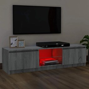 vidaXL Έπιπλο Τηλεόρασης με LED Γκρι Sonoma 120x30x36 εκ.