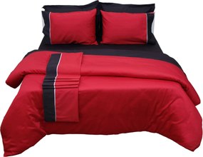 Πάπλωμα Δύο Όψεων Υπέρδιπλο 220x240 Luxury Bicolour Red/Black Anna Riska