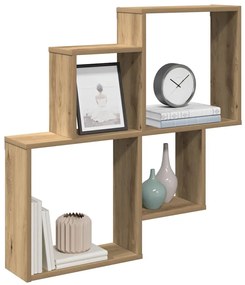 Ράφι τοίχου Artisan Oak 80x15x78,5 cm Κατασκευασμένο ξύλο - Καφέ