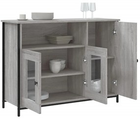 vidaXL Μπουφές Γκρι Sonoma 100 x 33 x 75 εκ. από Επεξεργασμένο Ξύλο