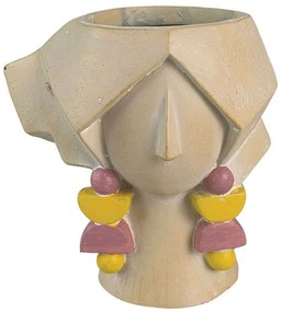 Κασπώ Πρόσωπο 06-00-24552 14,5x10,5x15cm Multi Marhome Polyresin