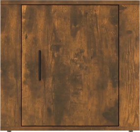 vidaXL Κομοδίνο Καπνιστή Δρυς 50 x 39 x 47 εκ.