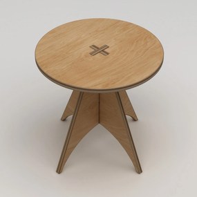 Τραπέζι Τραπεζαρίας Φυσικό Ξύλο ARCUS 75x75x75