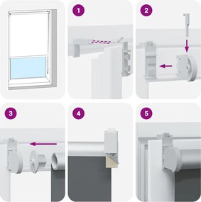 vidaXL Roller Blind Blackout Μαύρο 160x150 cm Πλάτος υφάσματος 156,6cm