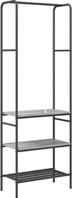 vidaXL Ράφι Ρούχων Γκρι sonoma 60 x 30 x 171 εκ Επεξεργασμένο ξύλο