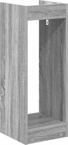 vidaXL Βάση φυτών με ράφι 2 pcs Γκρι Σονομά 30 x 30 x 80 cm