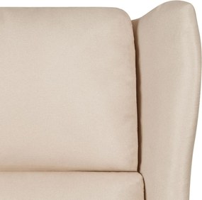 vidaXL Πολυθρόνα Ανακλινόμενη Κρεμ Υφασμάτινη
