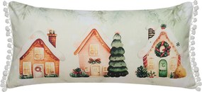 Χριστουγεννιάτικο Μαξιλάρι 2 Όψεων (30x60) Kentia Loft Snow 256