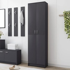 vidaXL Ντουλάπα Διαδρόμου Γκρι 55 x 25 x 189 εκ. από Μοριοσανίδα