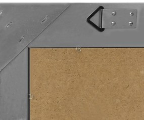vidaXL Καθρέφτης Τοίχου με Μπαρόκ Στιλ Μαύρος 60 x 60 εκ.
