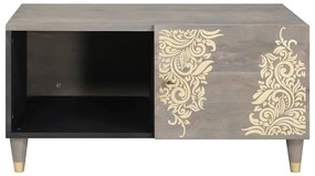 vidaXL Τραπεζάκι σαλονιού Γκρι 80 x 50 x 40 cm Μασίφ ξύλο μάνγκο