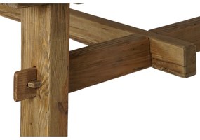 Τραπεζαρία Home ESPRIT Καφέ Φυσικό Ξύλο ξύλο πεύκου 220 x 100 x 76 cm