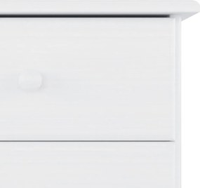 vidaXL Ντουλάπι ALTA Λευκό 77 x 35 x 73 εκ. από Μασίφ Ξύλο Πεύκου