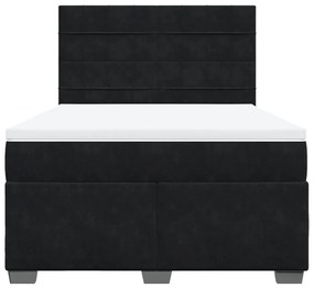 ΚΡΕΒΑΤΙ BOXSPRING ΜΕ ΣΤΡΩΜΑ ΜΑΥΡΟ 140X200 ΕΚ. ΒΕΛΟΥΔΙΝΟ 3293232