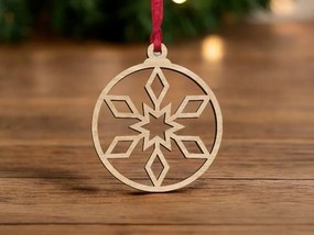 Intra απο ξύλο plywood 3mm-4mm πάχος – Χριστουγεννιάτικο στολίδι Star Snowflake 15x20 cm INTRAVECTRY-MY553260