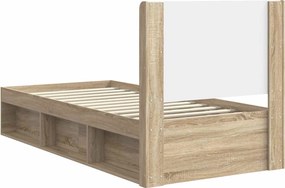 vidaXL Καλάθι με αποθήκη και κεφαλάρι Sonoma Δρυς 100 x 200 cm