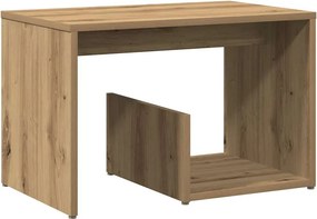 vidaXL Side Table Artisan Oak 59x36x38 cm Κατασκευασμένο ξύλο