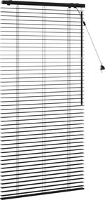 vidaXL Βενετσιάνικη Σκίαση Μαύρο 70 x 160 εκ. 35 mm