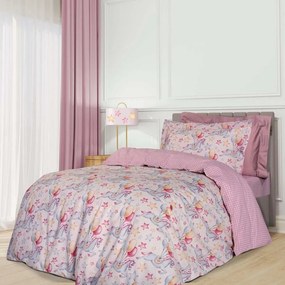Παπλωματοθήκη Παιδική 8828 (Σετ 2τμχ) Somon-Pink-Ocher Greenwich Polo Club Single 160x240cm Cotton-Polyester