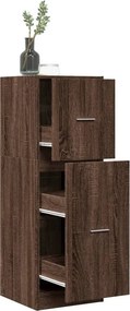 vidaXL Συρταριέρα Γενικής Χρήσης Καφέ Δρυς 40x41x118 εκ. Επεξ. Ξύλο