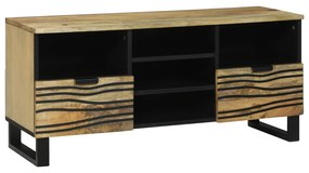 vidaXL TV Cabinet 100x33.5x46 cm Μασίφ Ξύλο Μάνγκο