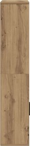 vidaXL Βιβλιοθήκη Αρτισιανή Δρυς 60x24x120 εκ. Επεξ. Ξύλο