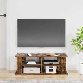 vidaXL Βάση τηλεόρασης Καπνιστό Δρύς 96 x 35 x 33,5 εκ