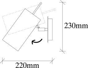 Wall Lamp Kem - 6382 Antique