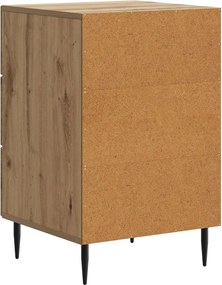 vidaXL Κομοδίνο Artisan Δρυς 43 x 41 x 66,5 εκ. Επεξεργασμένο Ξύλο