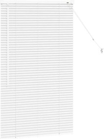 vidaXL Βενετσιάνικες Ρόδες Λευκό 130 x 75 εκ Αλουμίνιο