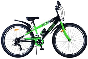 Sportivo 26 Inch 33 cm Boys 7SP Rim Brakes GreenBlackVolare