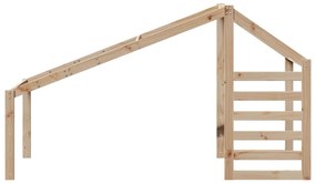 vidaXL Οροφή Κρεβατιού Παιδική 198x97x113 εκ. από Μασίφ Ξύλο Πεύκου