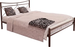 Κρεβάτι Pier-110x190-Καφέ Σφυρίλατο-Χωρίς ποδαρικό