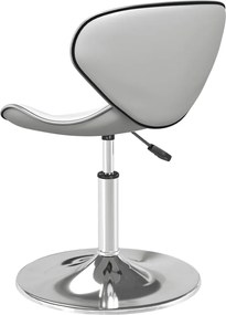 vidaXL Σκαμπό Μπαρ Λευκό από Συνθετικό Δέρμα