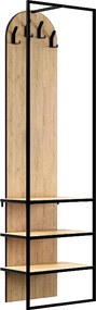 Έπιπλο εισόδου Archy Megapap χρώμα sapphire oak 53x31,7x180εκ.