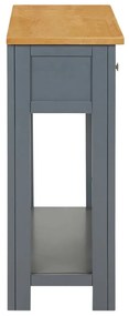 vidaXL Τραπέζι Κονσόλα 83 x 30 x 73 εκ. από Μασίφ Ξύλο Δρυός