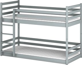 MINI 80x180 grey bunk bed Lano Furniture