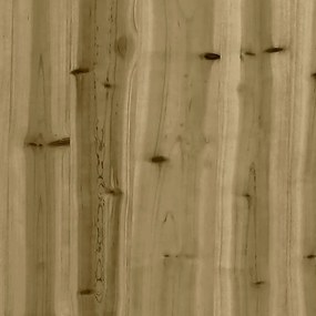 Ζαρντινιέρα με Σχέδιο Φράχτη 100x50x70εκ. Εμποτισμ. Ξύλο Πεύκου - Καφέ