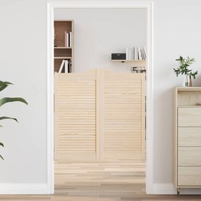 vidaXL Πόρτες Swing 2 pcs Φυσικό Μασίφ Ξύλο Πεύκου