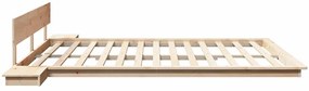 vidaXL Σκελετός Κρεβατιού Καφέ 180 x 200 cm ξύλο