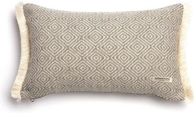 Διακοσμητική μαξιλαροθήκη Aslanis Home Panion-Ekrou - Mpez-30 x 50 εκ.
