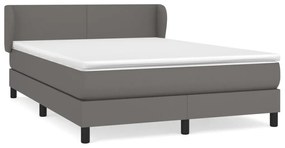 ΚΡΕΒΑΤΙ BOXSPRING ΜΕ ΣΤΡΩΜΑ ΓΚΡΙ 140X200ΕΚ. ΑΠΟ ΣΥΝΘΕΤΙΚΟ ΔΕΡΜΑ 3127197